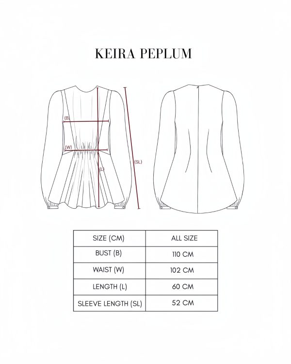 Keira Peplum - Blouse Peplum – foto 9