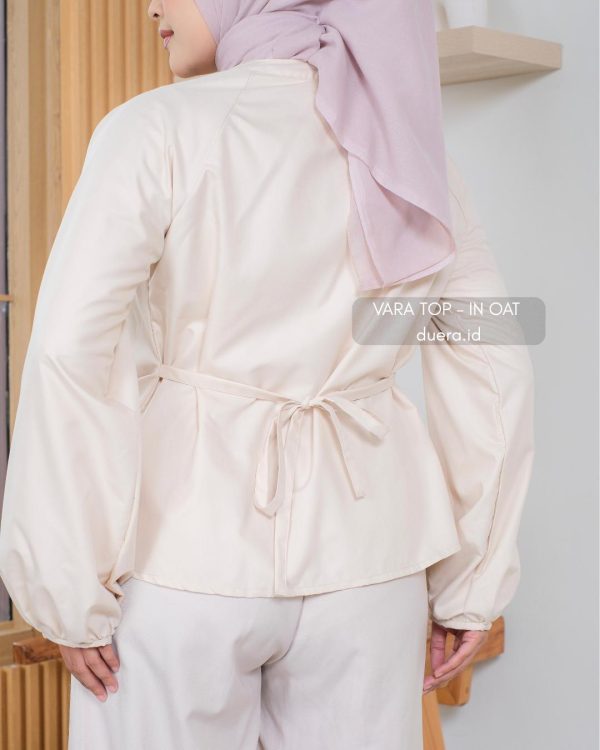 Vara Top - Blouse V-Neck Ruched – foto 6